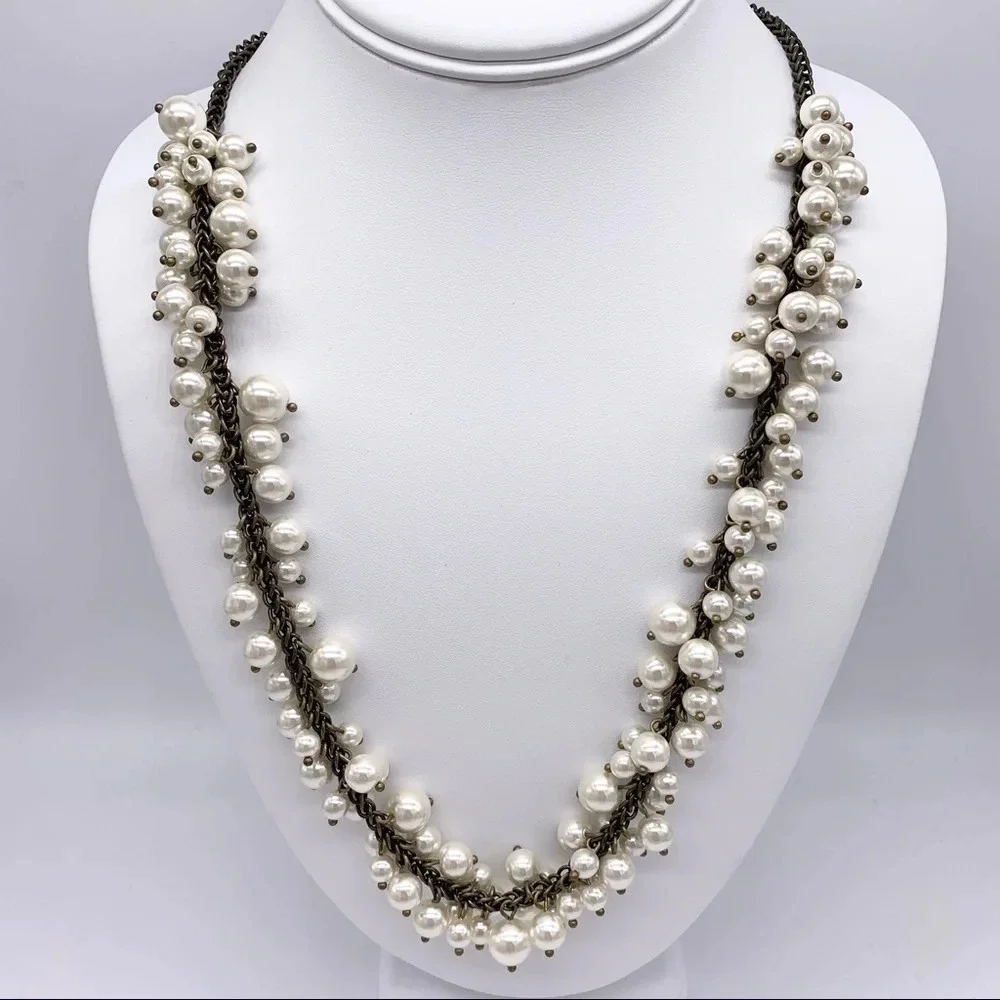 J. Crew Pearl Cha Cha Necklace